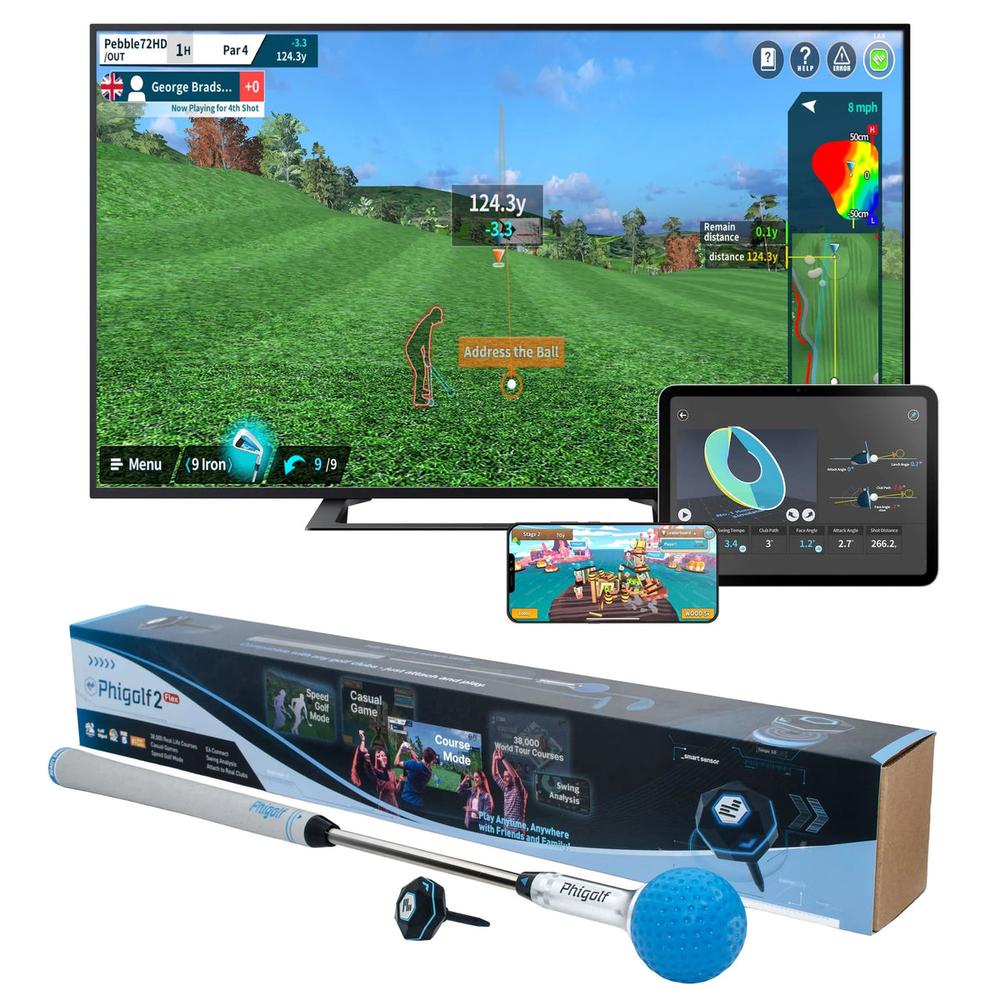 Phigolf 2 home golf simulator box and app